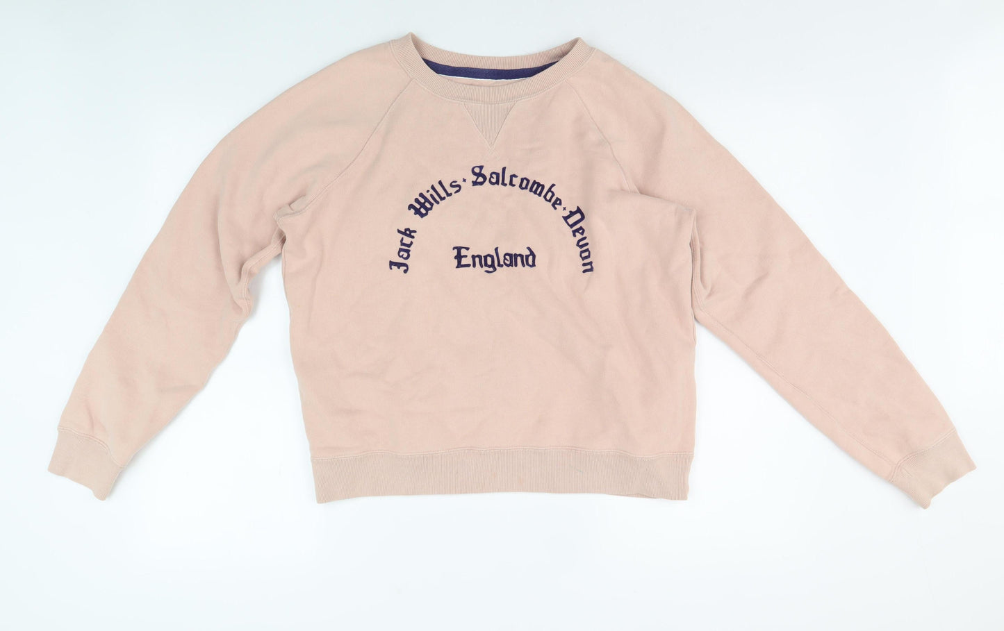 Womens UK Size 10 Jack Wills Pink Pullover Sweatshirt