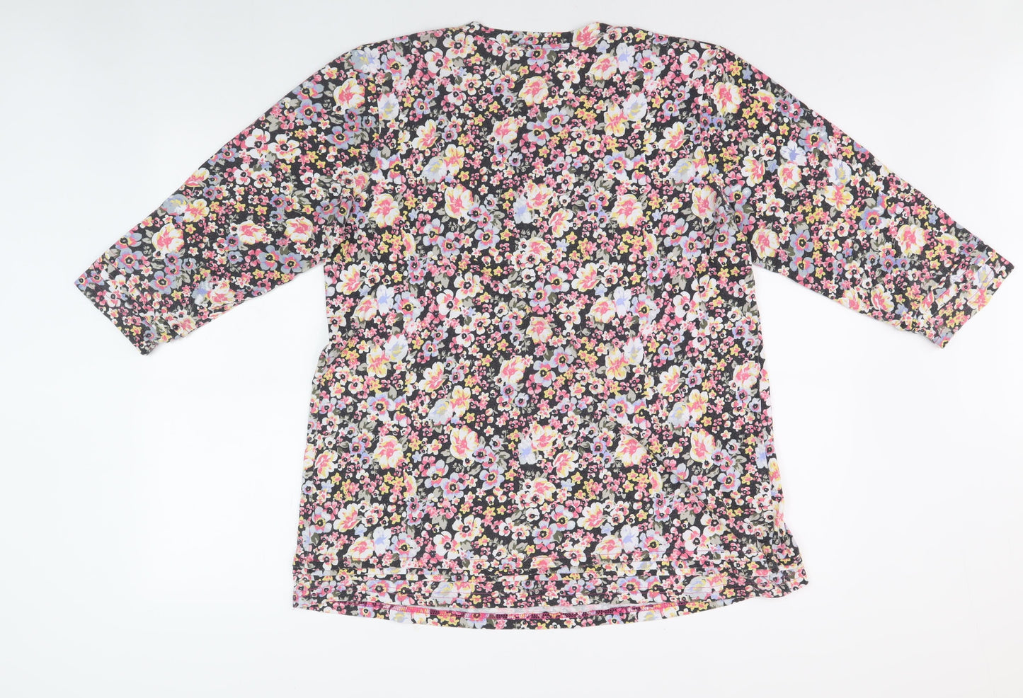 Cotton Traders Women's Multicoloured Floral Blouse