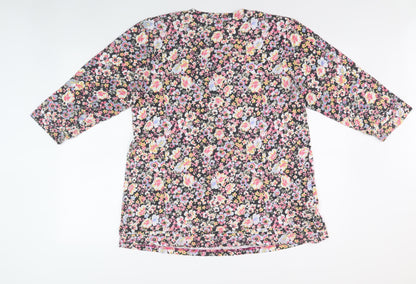 Cotton Traders Women's Multicoloured Floral Blouse