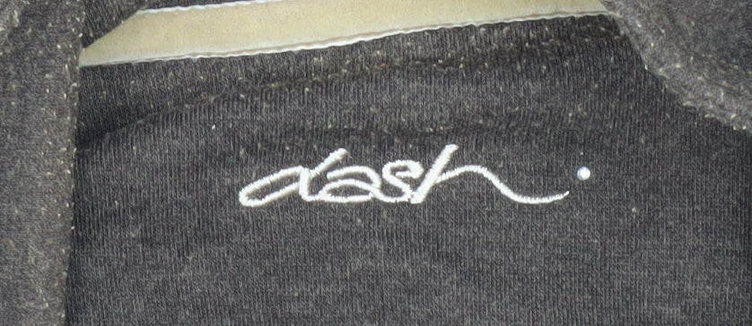 Dash Women's Brown Sleeveless Zip Waistcoat Size 16