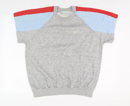 Carrefour Unisex Grey Pullover Sweatshirt L Multicoloured