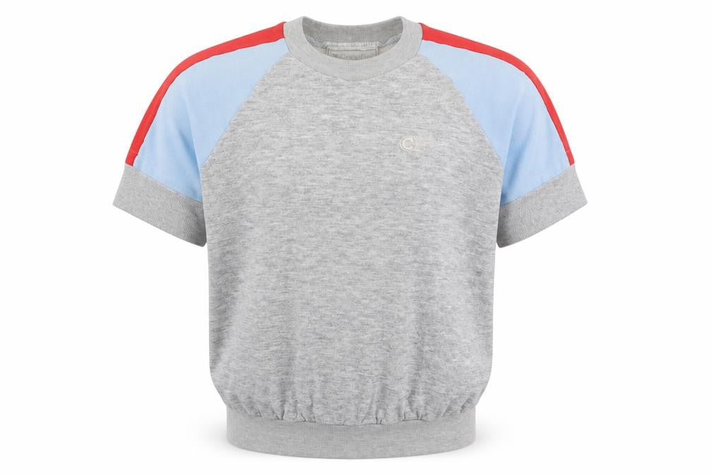 Front view of Carrefour unisex grey pullover sweatshirt l multicoloured
