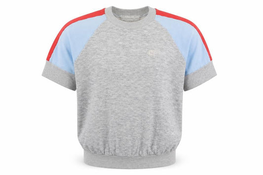 Front view of Carrefour unisex grey pullover sweatshirt l multicoloured