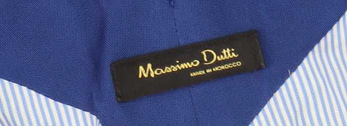 Massimo Dutti Women’s Blue V-Neck Sleeveless Shift Dress