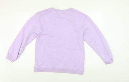 Smiley World Girls Purple Pullover Sweatshirt 13-14 Years
