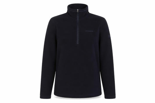 Womens UK Size 10 Craghoppers Black 1/4 Zip Sweatshirt