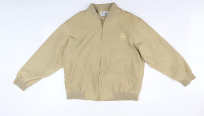 Mens UK Size M Cantarana Beige Bomber Jacket