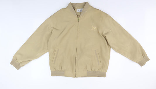 Mens UK Size M Cantarana Beige Bomber Jacket