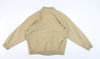 Mens UK Size M Cantarana Beige Bomber Jacket
