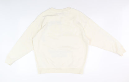 Smiley World Unisex Ivory Pullover Sweatshirt XS