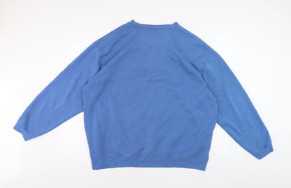 Southbay Men's Blue XL Sweatshirt, Logo Accent