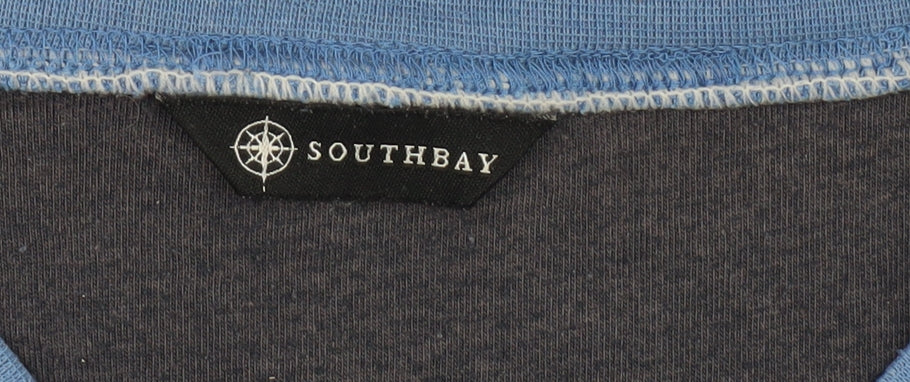 Southbay Men's Blue XL Sweatshirt, Logo Accent