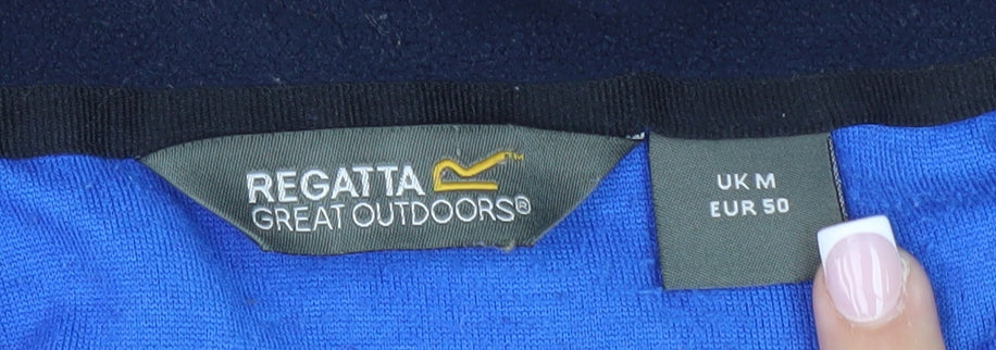 Mens UK Size M Regatta Blue Henley Sweatshirt