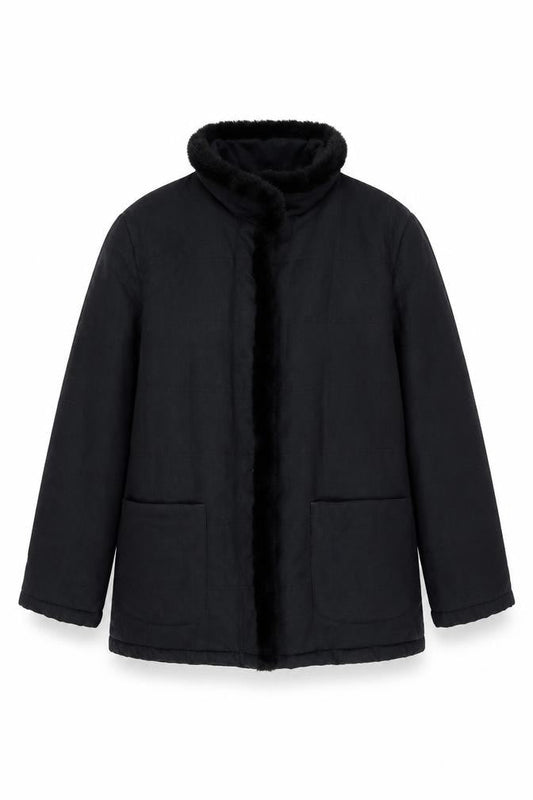 Womens UK Size M Bonmarché Black Basic Jacket