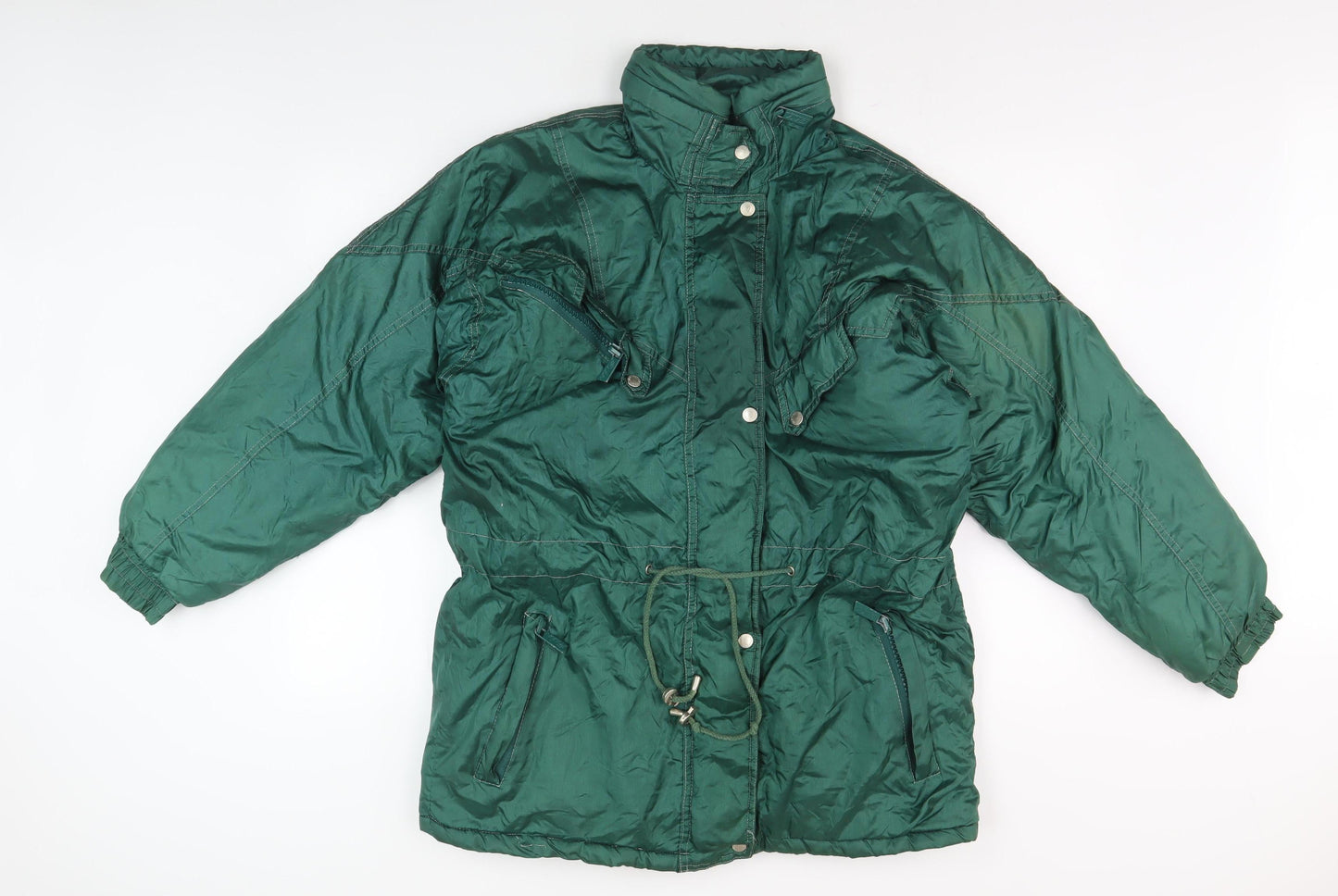 Mens UK Size S SKI STREET Green Puffer Jacket