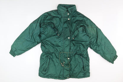 Mens UK Size S SKI STREET Green Puffer Jacket