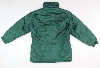 Mens UK Size S SKI STREET Green Puffer Jacket