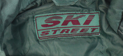Mens UK Size S SKI STREET Green Puffer Jacket