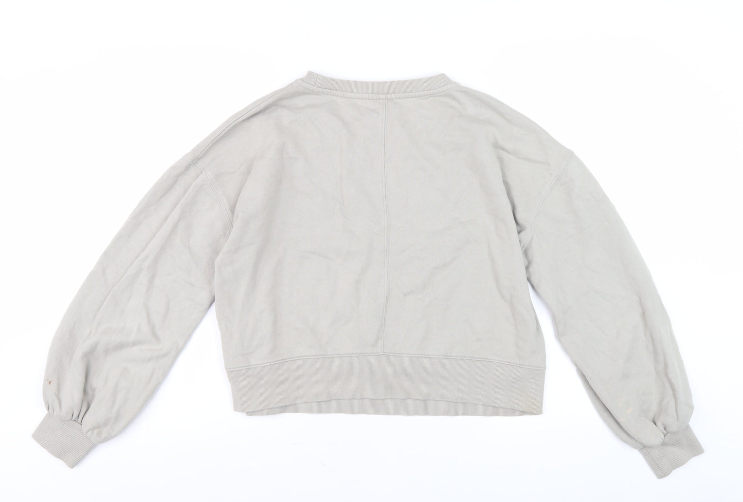 Unisex Adults UK Size M Hush Grey Pullover Sweatshirt