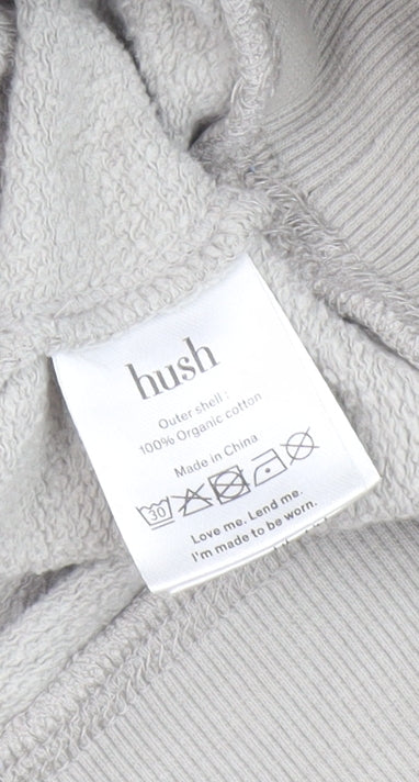 Unisex Adults UK Size M Hush Grey Pullover Sweatshirt
