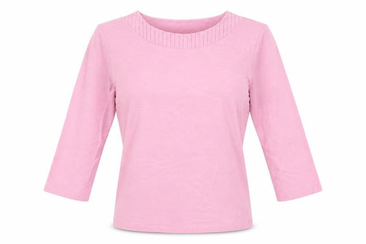 Viyella Women Pink XL 3/4 Sleeve Crew Neck T-Shirt
