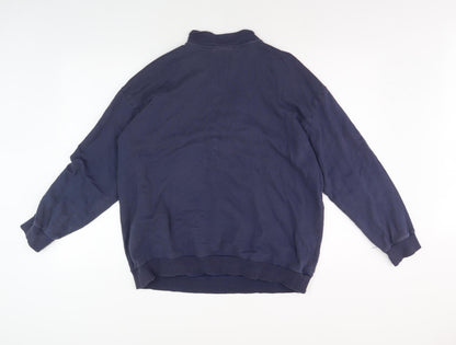 F.R.I.E.N.D.S Blue Unisex Sweatshirt, Size L, 1/4 Zip