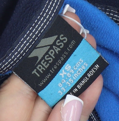 Trespass Men's Blue XS Pullover Fleece, High Neck, Outdoor