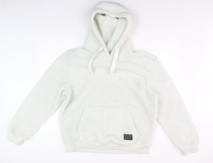 Mens UK Size XL Brave Soul White Pullover Hoodie