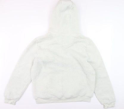Mens UK Size XL Brave Soul White Pullover Hoodie