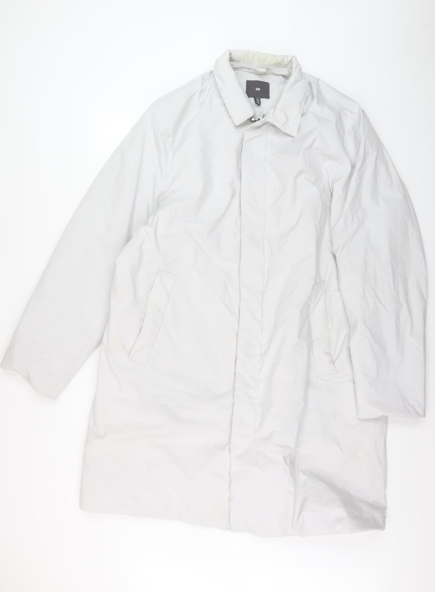 Womens UK Size XL H&M White Basic Jacket