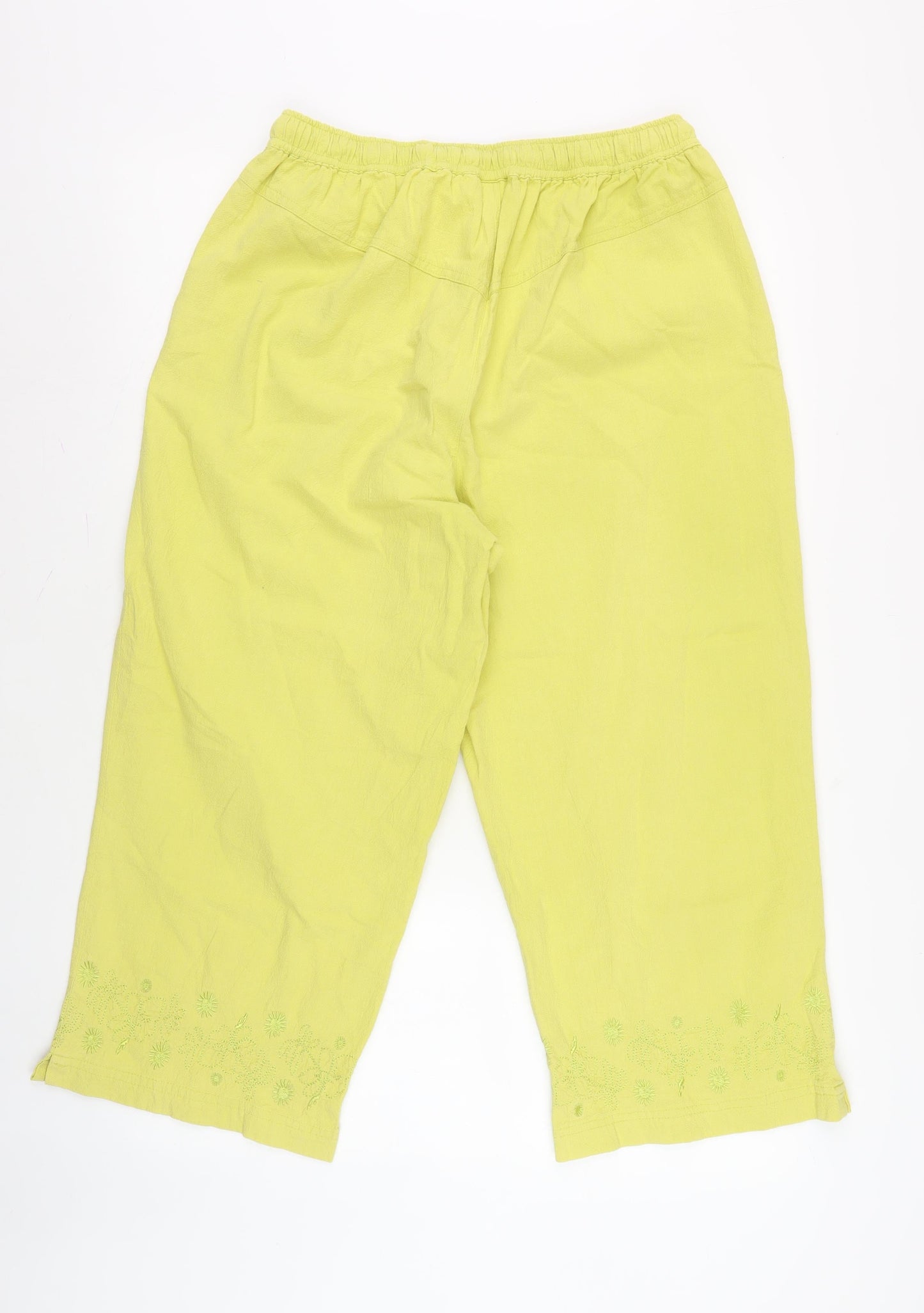 Roman Originals Women's Yellow Casual Trousers