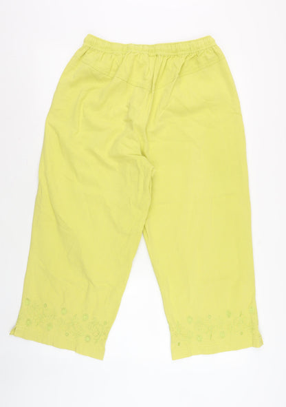 Roman Originals Women's Yellow Casual Trousers