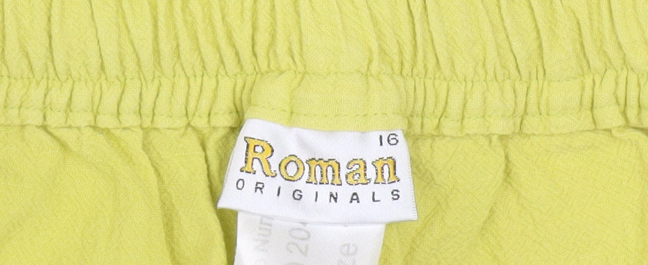 Roman Originals Women's Yellow Casual Trousers