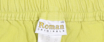 Roman Originals Women's Yellow Casual Trousers