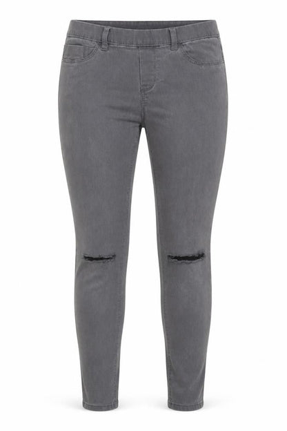 Womens UK Size 10 New Look Slim Fit Jegging Grey Trousers