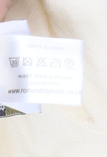 Roman Originals Women's Ivory Embroidered Trousers