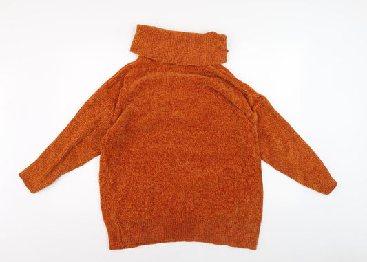 Womens UK Size M Klass Orange Pullover Jumper