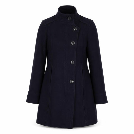 Womens UK Size 12 Zara Black Overcoat