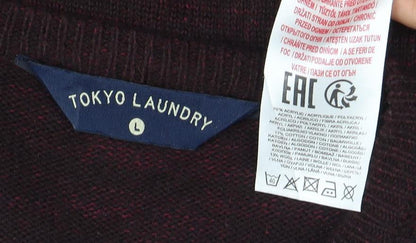 Tokyo Laundry Men's Red L Pullover Knit Jumper