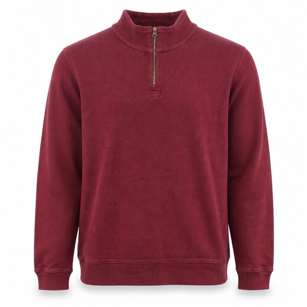 Austin Reed Men's Red XL Pullover 1/4 Zip Sweatshirt