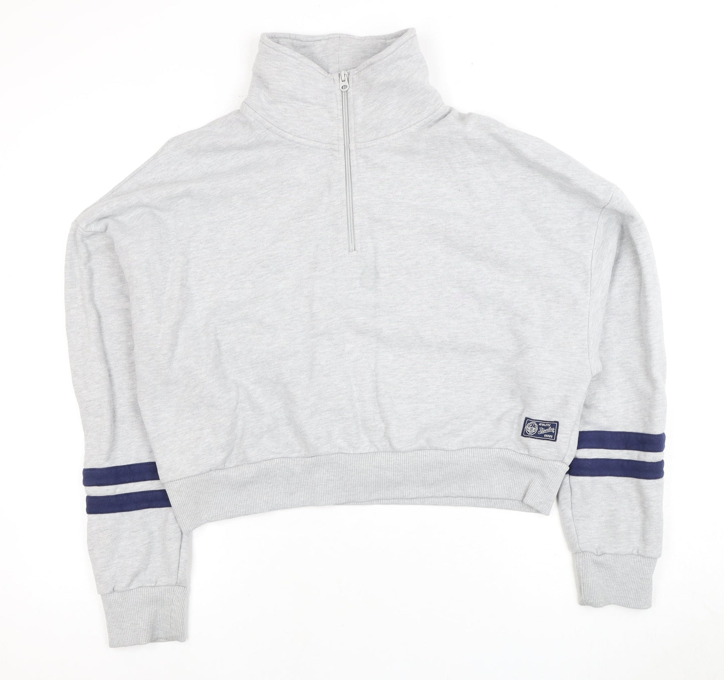 Superdry Women's Grey Full Zip Sweatshirt, Size 16