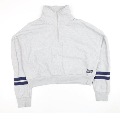 Superdry Women's Grey Full Zip Sweatshirt, Size 16