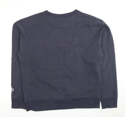 Mens UK Size M Champion Blue Pullover Sweatshirt