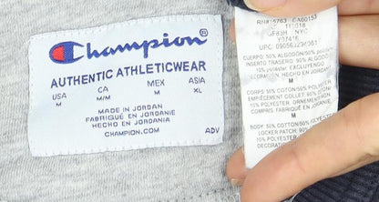 Mens UK Size M Champion Blue Pullover Sweatshirt