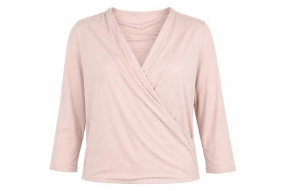 Womens UK Size S Long Tall Sally Pink Wrap Blouse