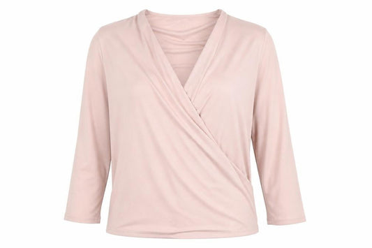 Womens UK Size S Long Tall Sally Pink Wrap Blouse