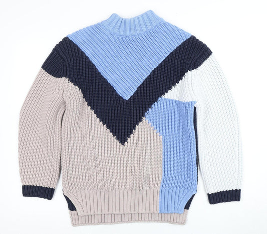 Womens UK Size 6 H&M Blue Pullover Jumper