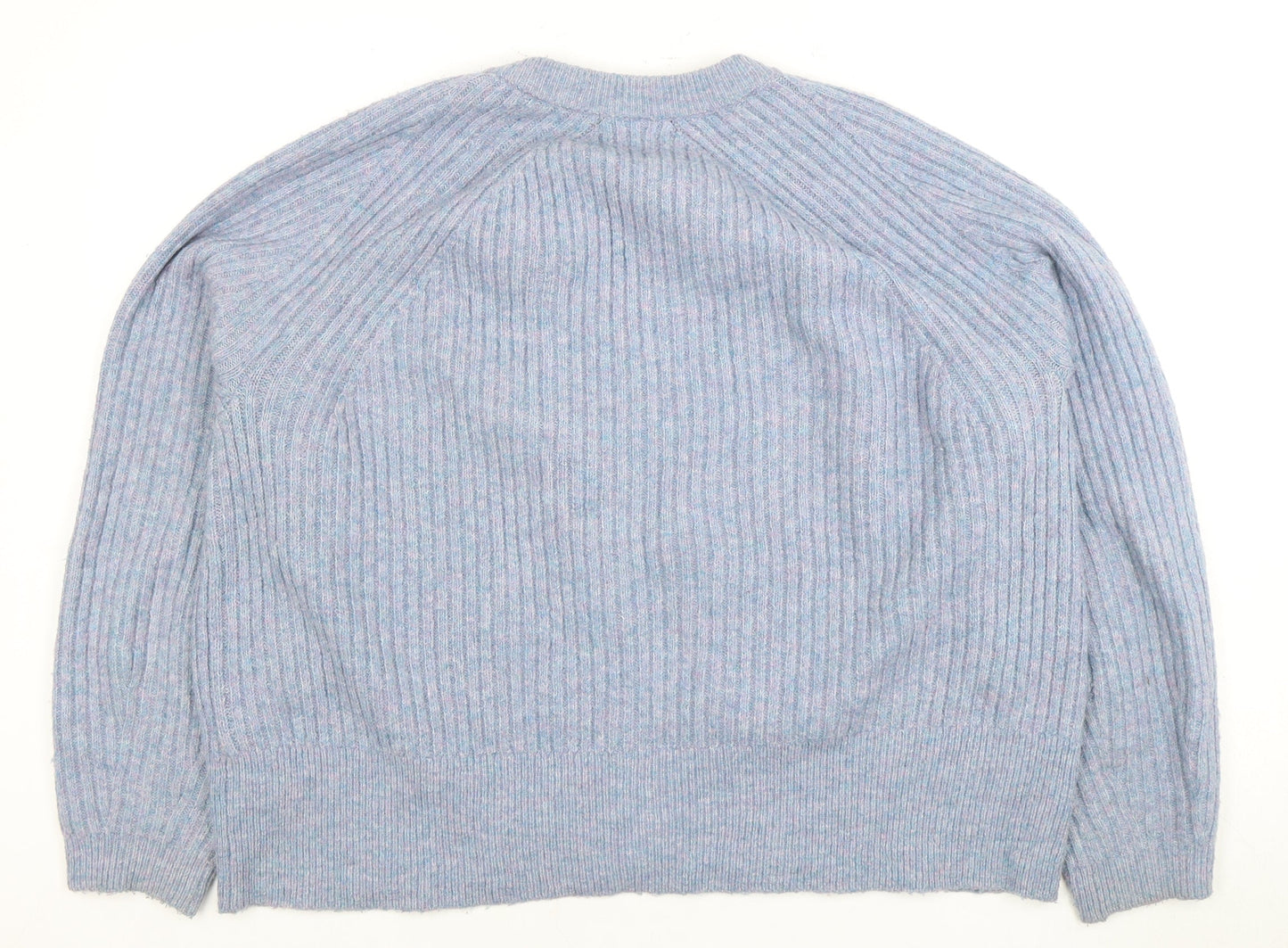Womens UK Size XL Marks and Spencer Blue Cardigan Jumper