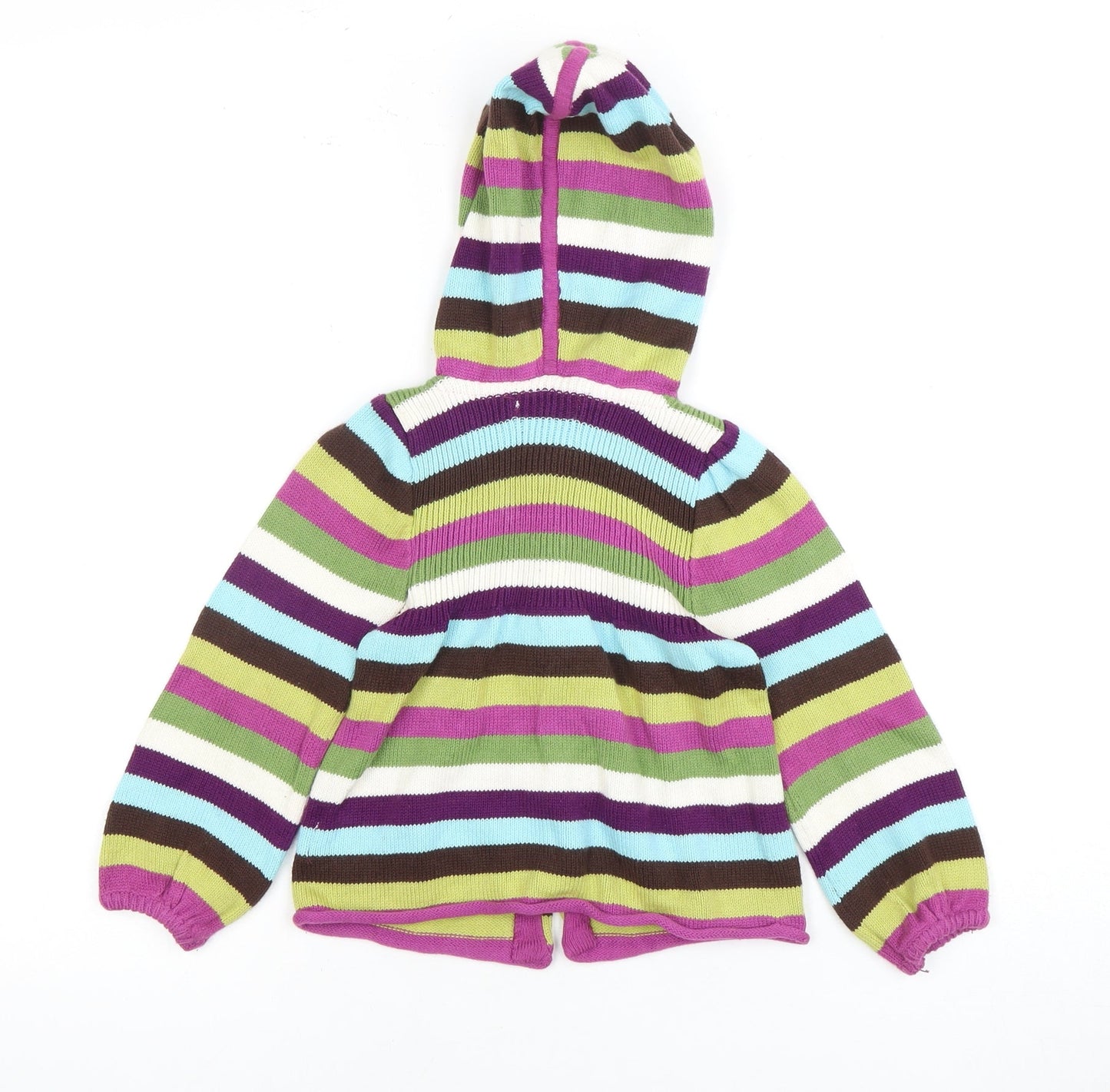 Jillian's Closet Girls Multicoloured Hooded Cardigan, Size 2 Years