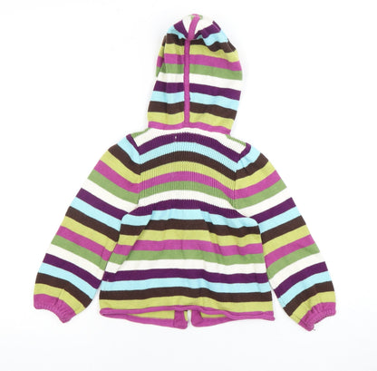 Jillian's Closet Girls Multicoloured Hooded Cardigan, Size 2 Years